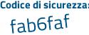 Il Codice di sicurezza è 13454cc il tutto attaccato senza spazi