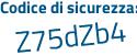Il Codice di sicurezza è 4abf2 poi 6d il tutto attaccato senza spazi