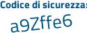 Il Codice di sicurezza è c6bd segue c5b il tutto attaccato senza spazi