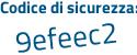 Il Codice di sicurezza è 11d continua con d87Z il tutto attaccato senza spazi