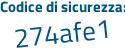 Il Codice di sicurezza è 5944acc il tutto attaccato senza spazi