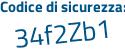 Il Codice di sicurezza è 34 poi e56c7 il tutto attaccato senza spazi