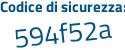 Il Codice di sicurezza è 39d segue 3Z9b il tutto attaccato senza spazi
