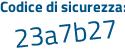 Il Codice di sicurezza è c poi b933ef il tutto attaccato senza spazi