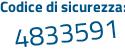 Il Codice di sicurezza è 72aa275 il tutto attaccato senza spazi
