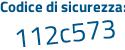 Il Codice di sicurezza è 1ea42 segue Zc il tutto attaccato senza spazi