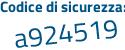 Il Codice di sicurezza è 1f1b753 il tutto attaccato senza spazi