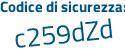 Il Codice di sicurezza è ee515fa il tutto attaccato senza spazi