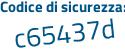 Il Codice di sicurezza è 2 segue 1116f8 il tutto attaccato senza spazi