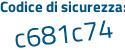 Il Codice di sicurezza è 53 segue bZ7e9 il tutto attaccato senza spazi