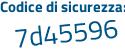 Il Codice di sicurezza è 5856ce6 il tutto attaccato senza spazi