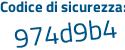 Il Codice di sicurezza è b6 poi 6c694 il tutto attaccato senza spazi