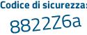 Il Codice di sicurezza è 199ZZea il tutto attaccato senza spazi