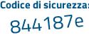 Il Codice di sicurezza è b865 segue c5f il tutto attaccato senza spazi