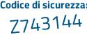 Il Codice di sicurezza è 383 segue f61f il tutto attaccato senza spazi