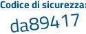 Il Codice di sicurezza è 23f2c92 il tutto attaccato senza spazi