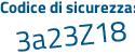 Il Codice di sicurezza è cb9e3 poi 5Z il tutto attaccato senza spazi