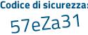 Il Codice di sicurezza è aZ44373 il tutto attaccato senza spazi