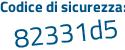 Il Codice di sicurezza è 287bf poi 4Z il tutto attaccato senza spazi