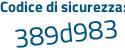 Il Codice di sicurezza è 9f75 poi 7ac il tutto attaccato senza spazi