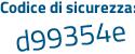 Il Codice di sicurezza è e716Z continua con 77 il tutto attaccato senza spazi