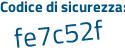 Il Codice di sicurezza è 96f continua con b1b9 il tutto attaccato senza spazi