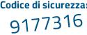 Il Codice di sicurezza è b1f5 continua con 495 il tutto attaccato senza spazi