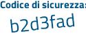 Il Codice di sicurezza è 1Z1341c il tutto attaccato senza spazi