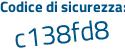Il Codice di sicurezza è 2dfZ6Z5 il tutto attaccato senza spazi
