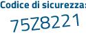 Il Codice di sicurezza è 8c continua con ec996 il tutto attaccato senza spazi