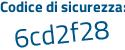 Il Codice di sicurezza è 74bf7 continua con 74 il tutto attaccato senza spazi