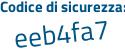 Il Codice di sicurezza è 5cc38Zf il tutto attaccato senza spazi