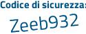 Il Codice di sicurezza è 73c1 poi f3Z il tutto attaccato senza spazi