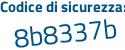 Il Codice di sicurezza è eb15fZc il tutto attaccato senza spazi
