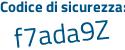 Il Codice di sicurezza è b7 continua con 943c8 il tutto attaccato senza spazi