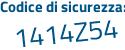 Il Codice di sicurezza è 7ffb42Z il tutto attaccato senza spazi