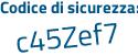 Il Codice di sicurezza è 8e4e segue 25Z il tutto attaccato senza spazi