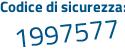Il Codice di sicurezza è 531f segue 264 il tutto attaccato senza spazi
