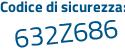 Il Codice di sicurezza è 3Zd365d il tutto attaccato senza spazi