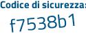 Il Codice di sicurezza è 29fcf poi 31 il tutto attaccato senza spazi