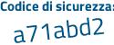 Il Codice di sicurezza è 77d continua con 5432 il tutto attaccato senza spazi
