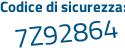Il Codice di sicurezza è 8dff4b4 il tutto attaccato senza spazi