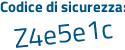 Il Codice di sicurezza è 1 continua con ff5dfc il tutto attaccato senza spazi