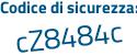 Il Codice di sicurezza è 9bac837 il tutto attaccato senza spazi