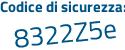 Il Codice di sicurezza è 84Zb continua con d2d il tutto attaccato senza spazi