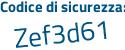 Il Codice di sicurezza è c2ece3d il tutto attaccato senza spazi