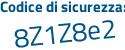 Il Codice di sicurezza è Zd21787 il tutto attaccato senza spazi