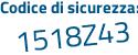 Il Codice di sicurezza è 35117ec il tutto attaccato senza spazi