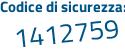 Il Codice di sicurezza è 37 continua con d2a2f il tutto attaccato senza spazi