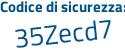 Il Codice di sicurezza è 1 poi 7911ac il tutto attaccato senza spazi